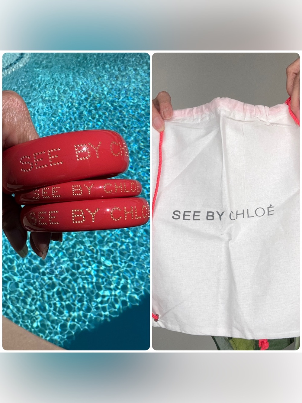 BUNDLE FOR DLONDONQUEEN See by Chloe Bracelet Bangle Set with dust bag - Picture 3 of 12